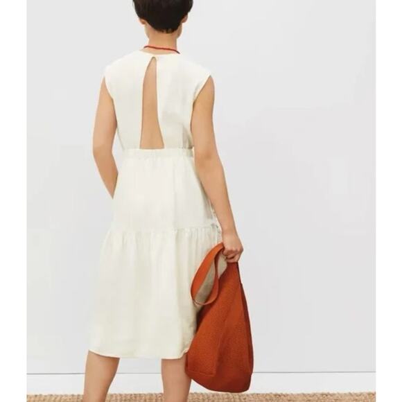 Everlane Cream Midi Dress - Picture 3 of 12